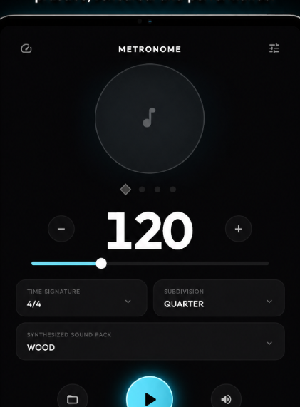 Pro Metronome App Main Timing Interface