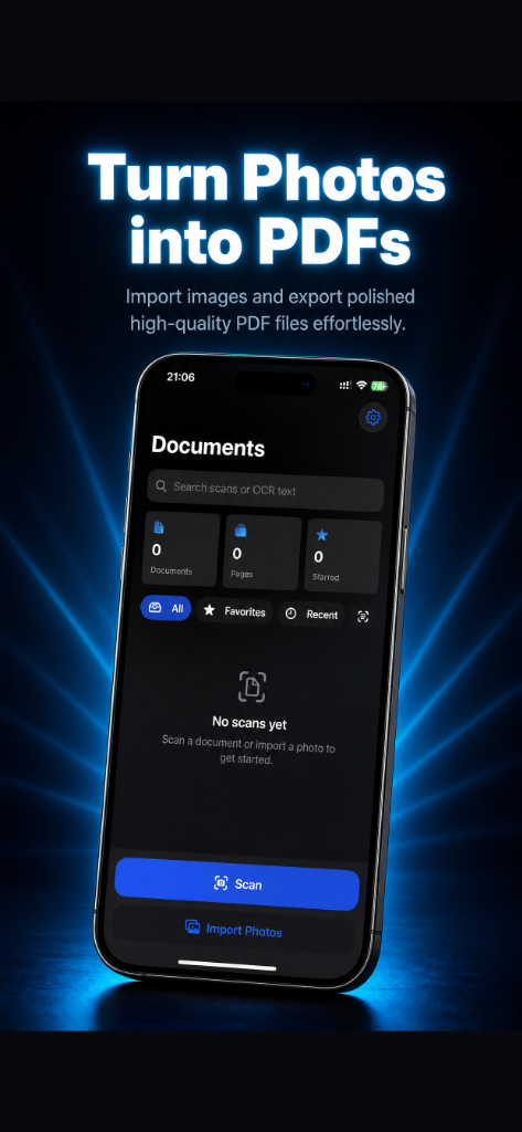 ScanFlow Documents Screen